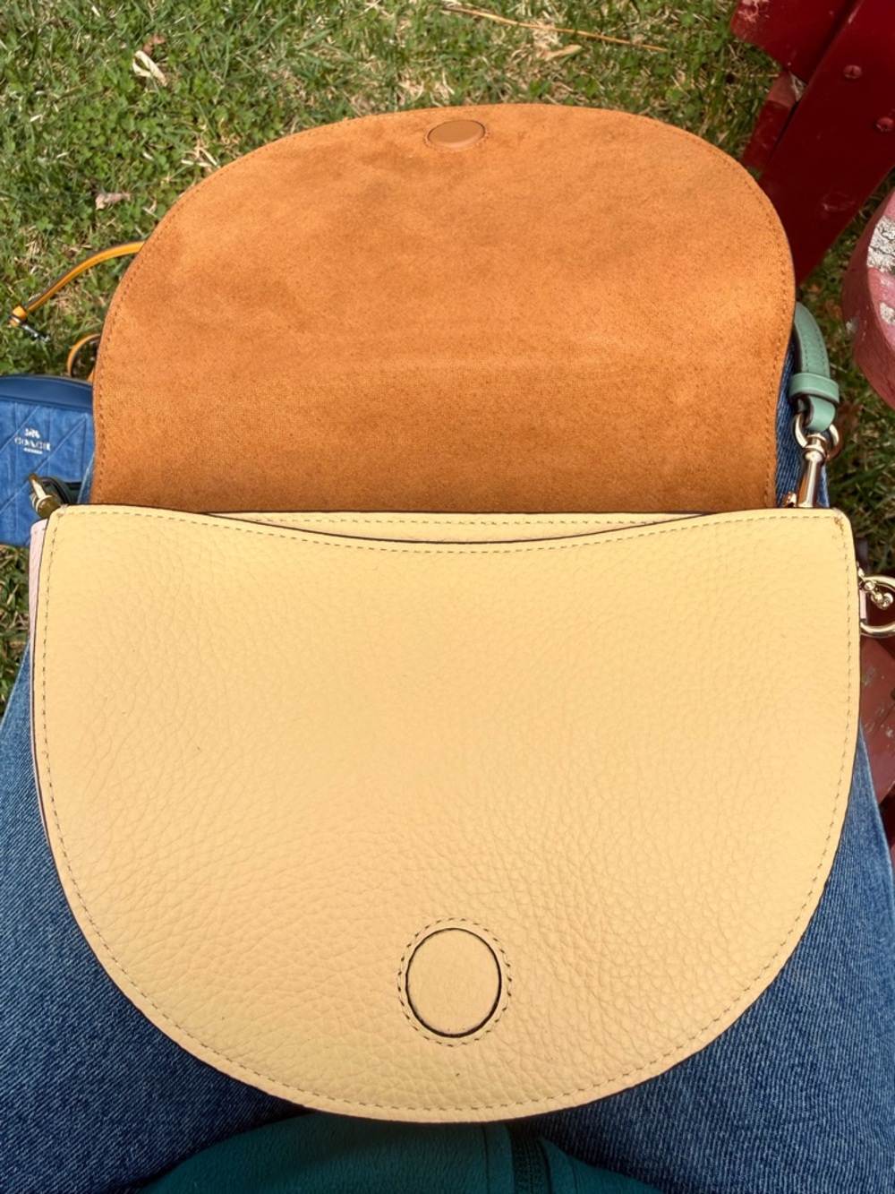 Coach Ellen Color block Crossbody Bag - Picture 5 of 12